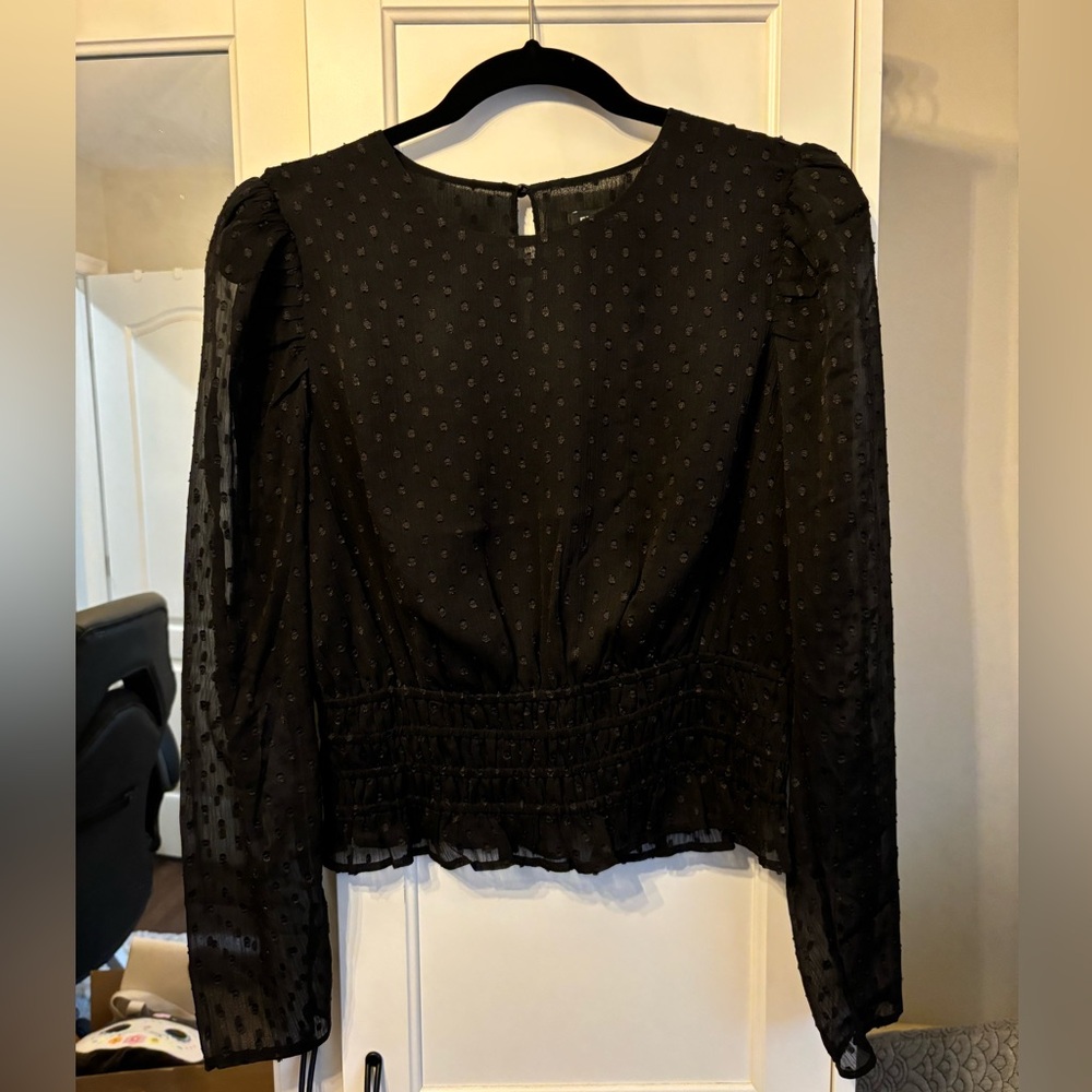 Express blouse with cinched waist